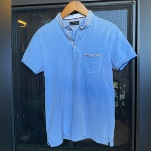 Zara Powder Blue Polo Men’s Size Small